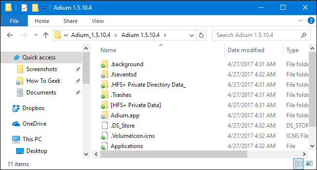 file dmg windows 7